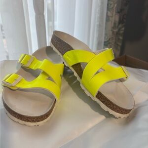 Birkenstock Neon Yellow Sandals